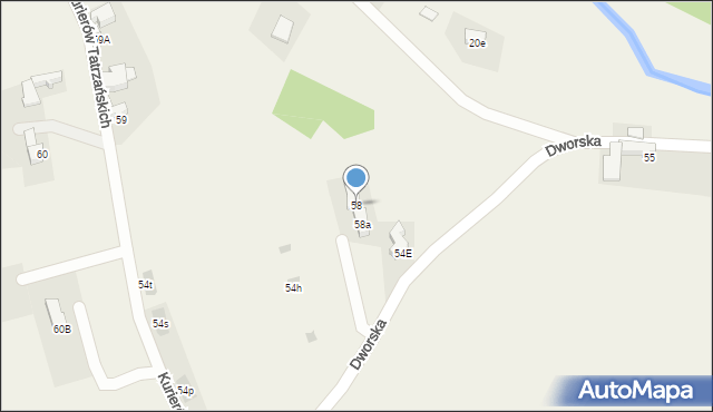 Dzianisz, Dworska, 26, mapa Dzianisz