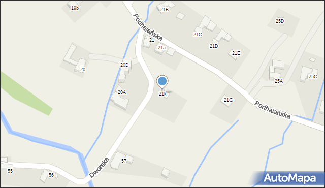 Dzianisz, Dworska, 3, mapa Dzianisz