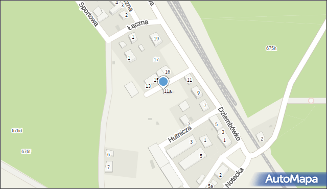 Dziembówko, Dworcowa, 11b, mapa Dziembówko