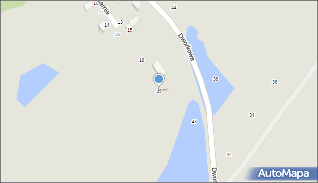 Elbląg, Dworkowa, 45, mapa Elbląga