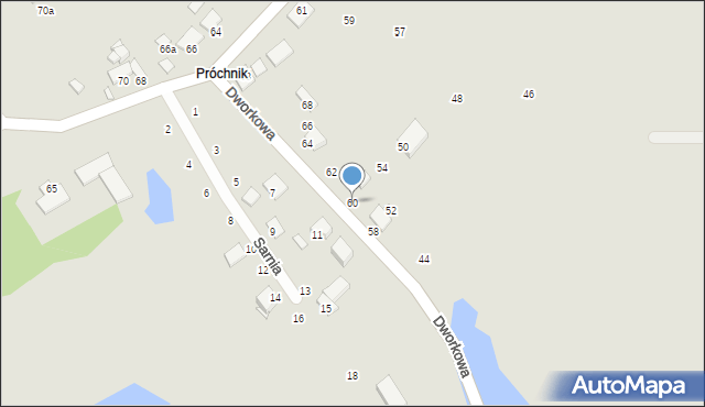 Elbląg, Dworkowa, 60, mapa Elbląga