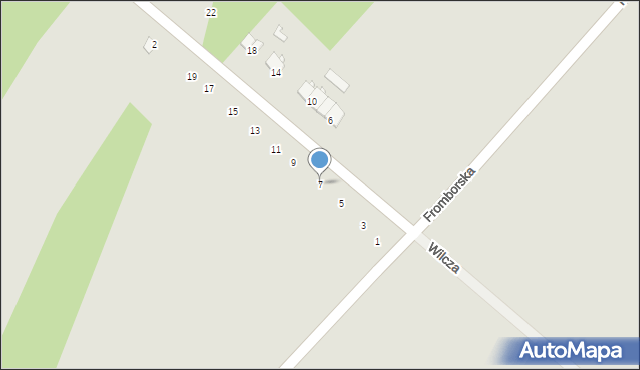 Elbląg, Dworkowa, 7, mapa Elbląga