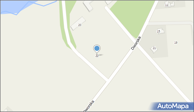 Frydrychowice, Dworska, 22, mapa Frydrychowice