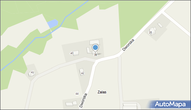 Frydrychowice, Dworska, 38, mapa Frydrychowice