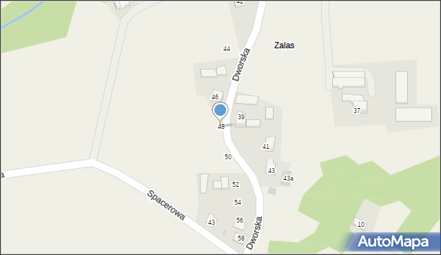 Frydrychowice, Dworska, 48, mapa Frydrychowice