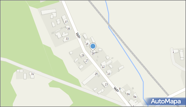 Gądków Wielki, Dworcowa, 14, mapa Gądków Wielki