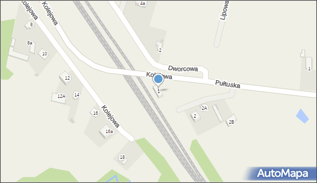 Gąsocin, Dworcowa, 1, mapa Gąsocin