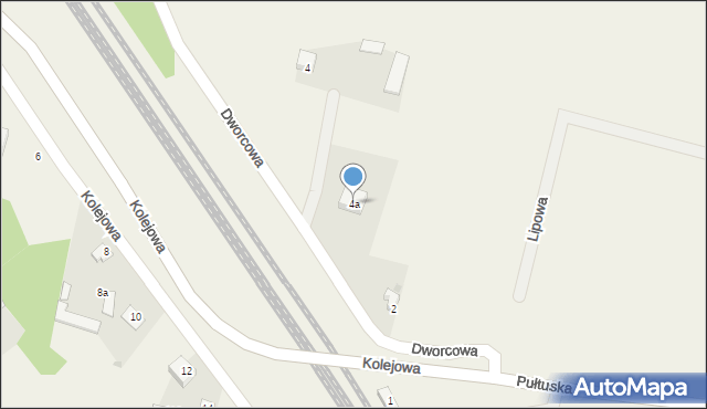 Gąsocin, Dworcowa, 4a, mapa Gąsocin
