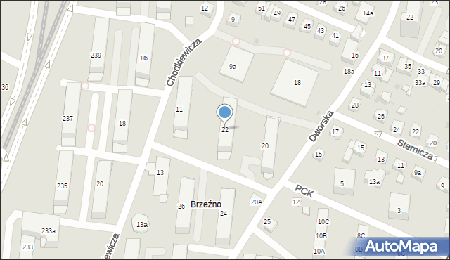 Gdańsk, Dworska, 22, mapa Gdańska
