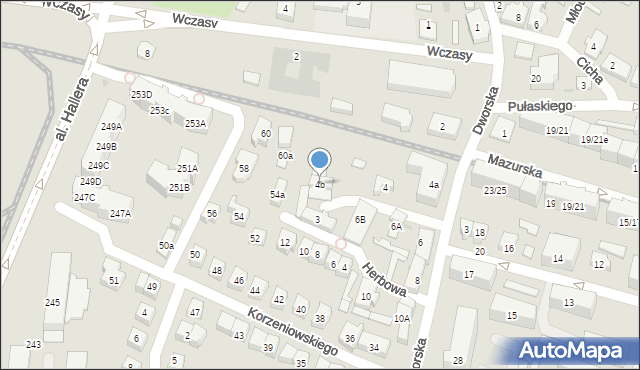 Gdańsk, Dworska, 4b, mapa Gdańska