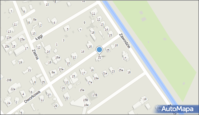 Gdańsk, Dworkowa, 21, mapa Gdańska