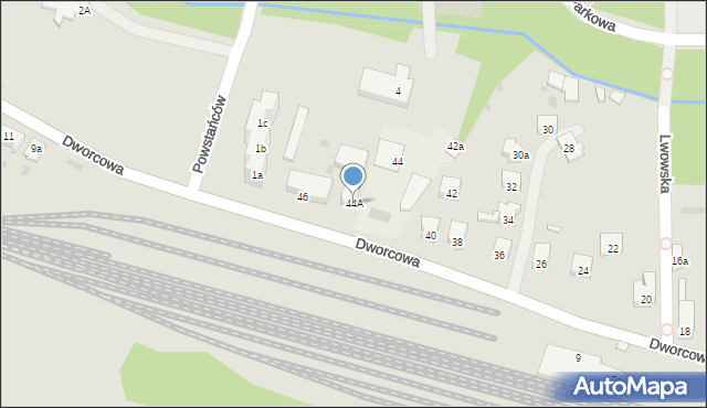 Głubczyce, Dworcowa, 44A, mapa Głubczyce