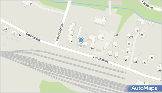 Głubczyce, Dworcowa, 46, mapa Głubczyce