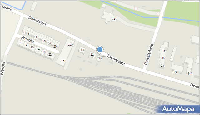 Głubczyce, Dworcowa, 9a, mapa Głubczyce