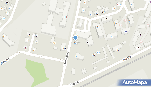 Gniewkowo, Dworcowa, 8a, mapa Gniewkowo