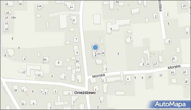 Gnieżdżewo, Dworcowa, 2, mapa Gnieżdżewo