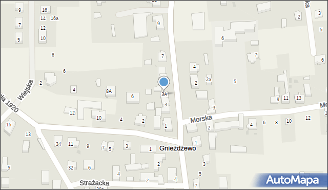 Gnieżdżewo, Dworcowa, 3A, mapa Gnieżdżewo