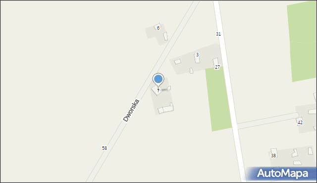 Gójszcz, Dworska, 7, mapa Gójszcz