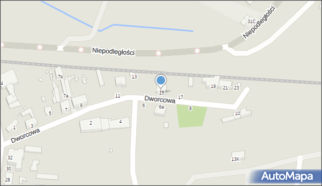 Golczewo, Dworcowa, 15, mapa Golczewo