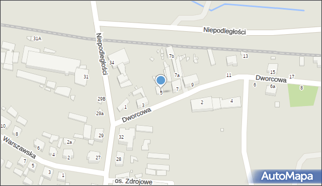 Golczewo, Dworcowa, 5, mapa Golczewo