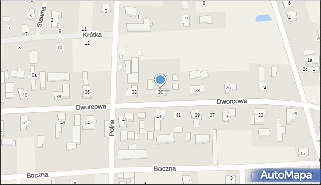 Golęczewo, Dworcowa, 30, mapa Golęczewo