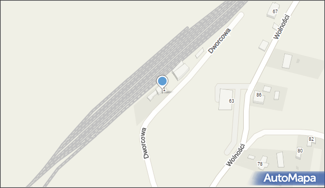 Goleszów, Dworcowa, 2, mapa Goleszów