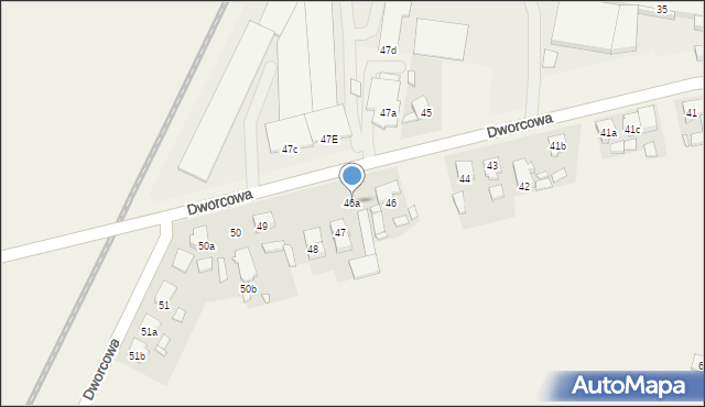 Golina, Dworcowa, 46a, mapa Golina