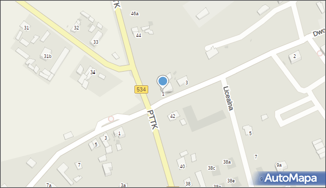 Golub-Dobrzyń, Dworcowa, 1, mapa Golub-Dobrzyń