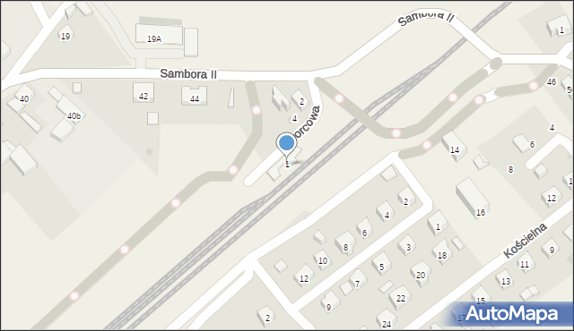 Gołubie, Dworcowa, 1, mapa Gołubie