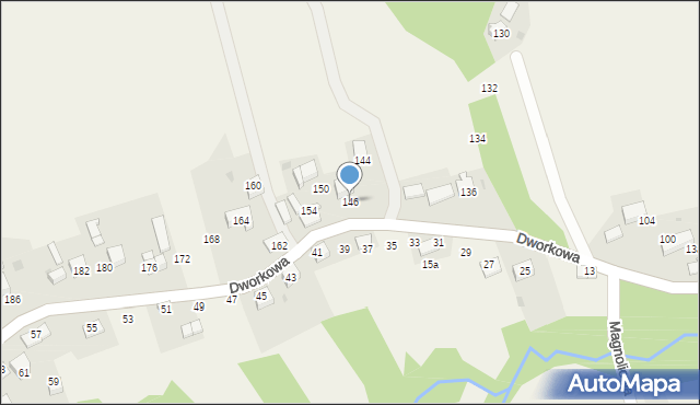 Gorzeń Dolny, Dworkowa, 146, mapa Gorzeń Dolny