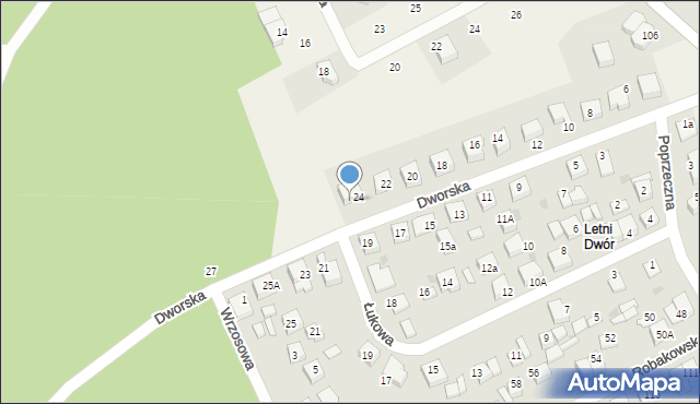 Gościcino, Dworska, 24A, mapa Gościcino