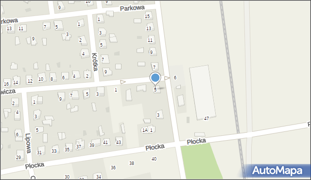 Gozdowo, Dworcowa, 5, mapa Gozdowo