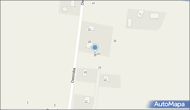 Grabiny-Zameczek, Dworska, 26, mapa Grabiny-Zameczek