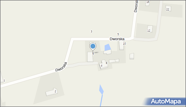 Grabiny-Zameczek, Dworska, 6, mapa Grabiny-Zameczek