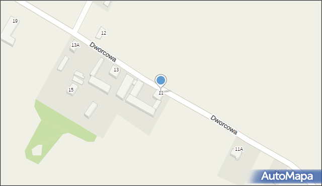 Gradowice, Dworcowa, 11, mapa Gradowice