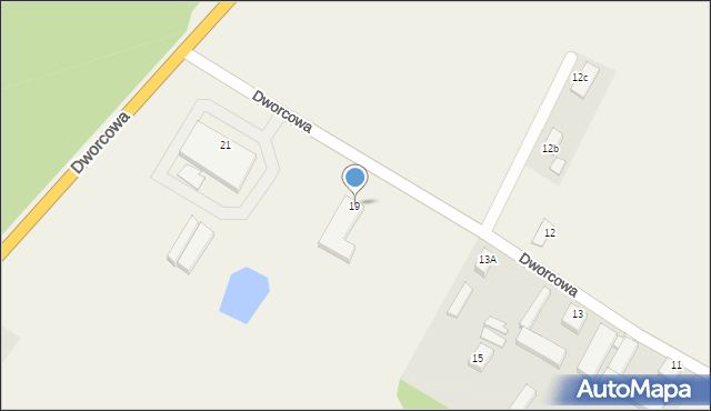 Gradowice, Dworcowa, 19, mapa Gradowice