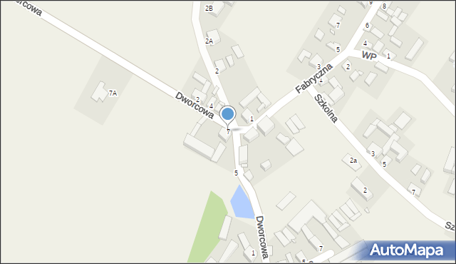 Gradowice, Dworcowa, 7, mapa Gradowice