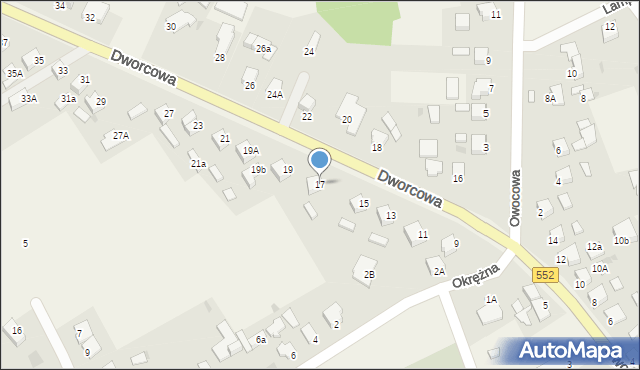 Grębocin, Dworcowa, 17, mapa Grębocin