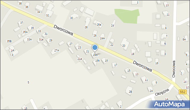 Grębocin, Dworcowa, 19A, mapa Grębocin