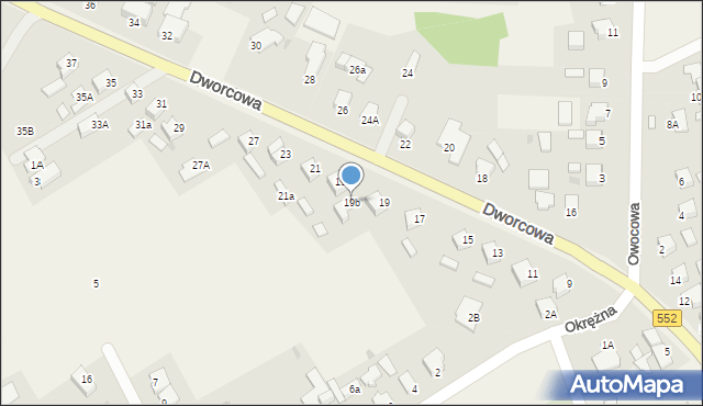 Grębocin, Dworcowa, 19b, mapa Grębocin