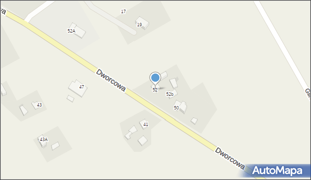 Grębocin, Dworcowa, 52, mapa Grębocin