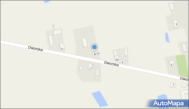 Hańsk Pierwszy, Dworska, 8, mapa Hańsk Pierwszy