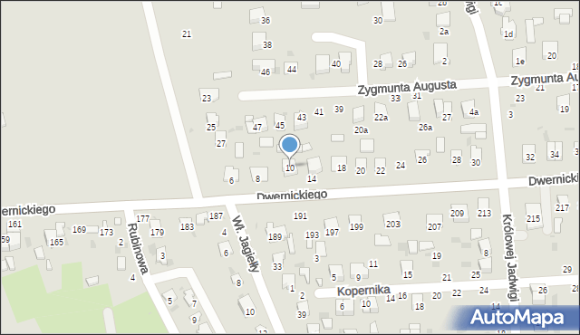 Hrubieszów, Dwernickiego Józefa, gen., 10, mapa Hrubieszów