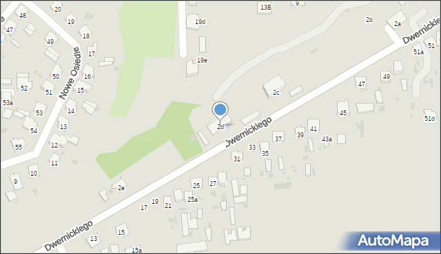 Hrubieszów, Dwernickiego Józefa, gen., 2d, mapa Hrubieszów