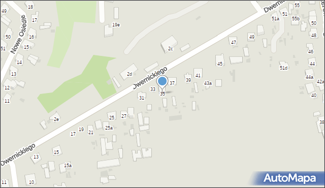 Hrubieszów, Dwernickiego Józefa, gen., 35, mapa Hrubieszów