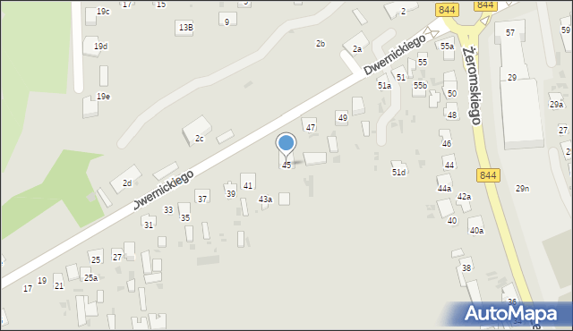 Hrubieszów, Dwernickiego Józefa, gen., 45, mapa Hrubieszów