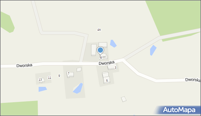 Huta Górna, Dworska, 4, mapa Huta Górna