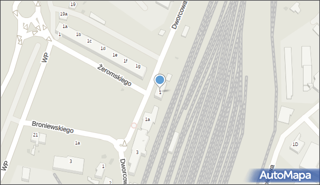 Iława, Dworcowa, 1, mapa Iława