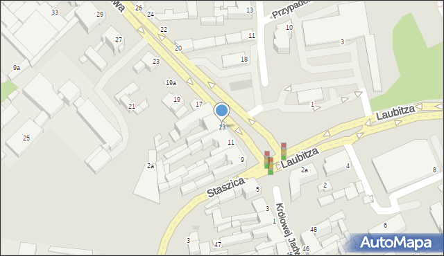 Inowrocław, Dworcowa, 13, mapa Inowrocławia