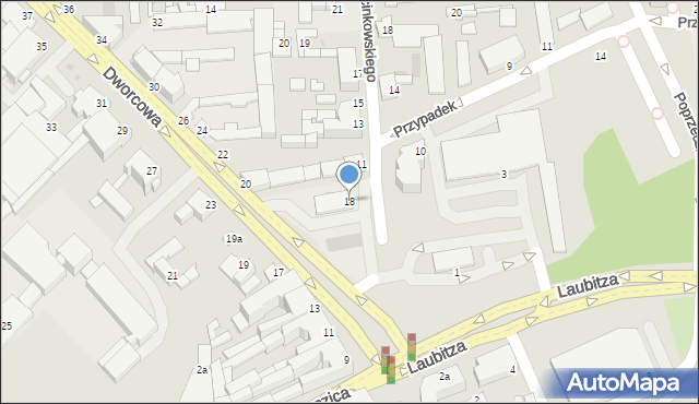 Inowrocław, Dworcowa, 18, mapa Inowrocławia
